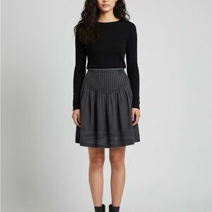 NEW Free People Dark Gray A-Line Skirt